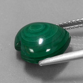 Malachite Gemstone in 11 x 11 mm (calibrated) Size for Sale, Malachite Stone in Multicolor Green Color