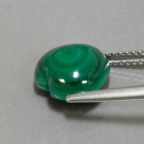 Malachite Gemstone in 10 x 10 mm (calibrated) Size for Sale, Malachite Stone in Multicolor Green Color