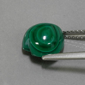 Malachite Gemstone in 9 x 9 mm (calibrated) Size for Sale, Malachite Stone in Multicolor Green Color