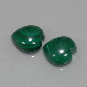 Malachite Gemstone in 11 x 11 mm (calibrated) Size for Sale, Malachite Stone in Multicolor Green Color