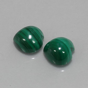 10.68 ct Green Malachite Stone, Natural Malachite in Heart Cabochon Shape for Sale