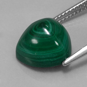 Malachite Gemstone in 11 x 11 mm (calibrated) Size for Sale, Malachite Stone in Multicolor Green Color