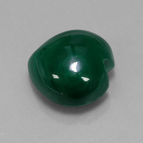 8.58 ct Green Malachite Stone, Natural Malachite in Heart Cabochon Shape for Sale