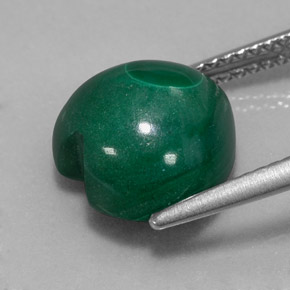 Malachite Gemstone in 11.1 x 10.8 mm Size for Sale, Malachite Stone in Multicolor Green Color