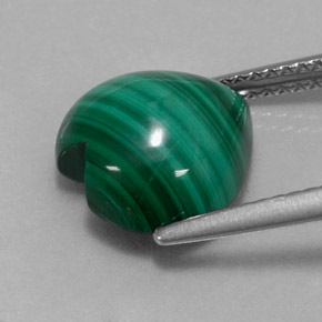 Malachite Gemstone in 11 x 11 mm (calibrated) Size for Sale, Malachite Stone in Multicolor Green Color