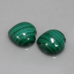 Malachite Gemstone in 12 x 12 mm (calibrated) Size for Sale, Malachite Stone in Multicolor Green Color