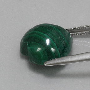 Malachite Gemstone in 11.1 x 10.6 mm Size for Sale, Malachite Stone in Multicolor Green Color
