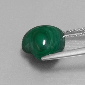 Malachite Gemstone in 11 x 11 mm (calibrated) Size for Sale, Malachite Stone in Multicolor Green Color