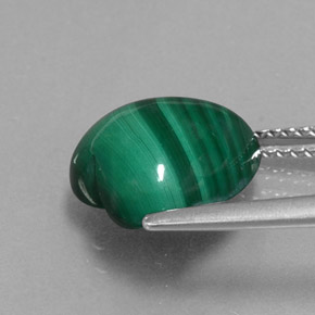 Malachite Gemstone in 11 x 11 mm (calibrated) Size for Sale, Malachite Stone in Multicolor Green Color