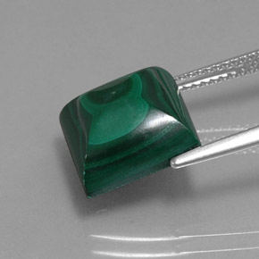 Malachite Gemstone in 11 x 11 mm (calibrated) Size for Sale, Malachite Stone in Multicolor Green Color