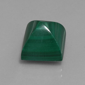 10.39 ct Green Malachite Stone, Natural Malachite in Square Cabochon Shape for Sale