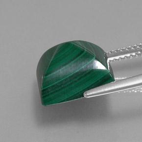 Malachite Gemstone in 11 x 11 mm (calibrated) Size for Sale, Malachite Stone in Medium Green Color