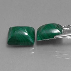 Malachite Gemstones in 10 x 8 mm (calibrated) Size for Sale, Malachite Stones in Multicolor Green Color