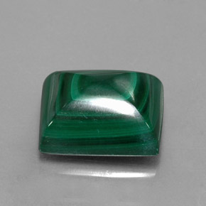 9.15 ct Green Malachite Stone, Natural Malachite in Baguette Cabochon Shape for Sale