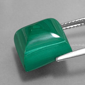 Malachite Gemstone in 11 x 11 mm (calibrated) Size for Sale, Malachite Stone in Multicolor Green Color