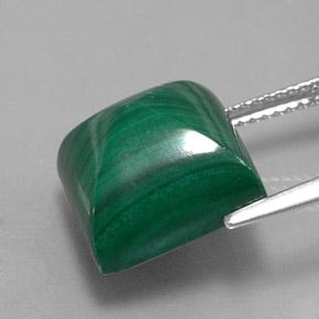 Malachite Gemstone in 12 x 12 mm (calibrated) Size for Sale, Malachite Stone in Multicolor Green Color