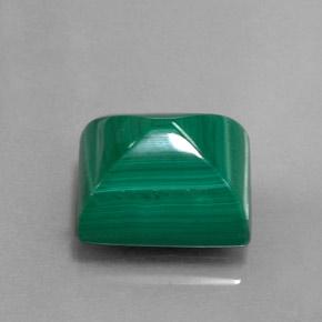 11.50 ct Green Malachite Stone, Natural Malachite in Baguette Sugarloaf Cabochon Shape for Sale