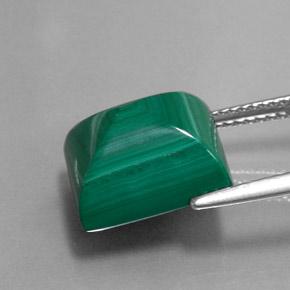 Malachite Gemstone in 12.2 mm Size for Sale, Malachite Stone in Multicolor Green Color