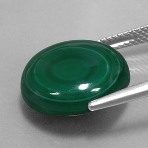 Malachite Gemstone in 15 mm Size for Sale, Malachite Stone in Multicolor Green Color