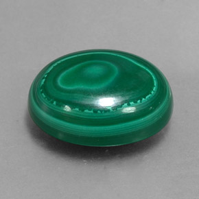 12.98 ct Green Malachite Stone, Natural Malachite in Oval Cabochon Shape for Sale