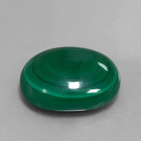 17.95 ct Green Malachite Stone, Natural Malachite in Oval Cabochon Shape for Sale