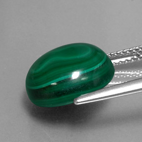 Malachite Gemstone in 12 mm (calibrated) Size for Sale, Malachite Stone in Multicolor Green Color