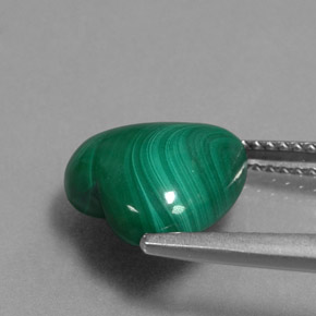 Malachite Gemstone in 11 x 11 mm (calibrated) Size for Sale, Malachite Stone in Multicolor Green Color