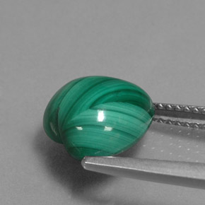 Malachite Gemstone in 10 x 10 mm (calibrated) Size for Sale, Malachite Stone in Multicolor Green Color