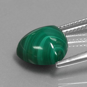 Malachite Gemstone in 11 x 11 mm (calibrated) Size for Sale, Malachite Stone in Multicolor Green Color