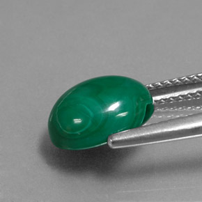 Malachite Gemstone in 10 x 8 mm (calibrated) Size for Sale, Malachite Stone in Multicolor Green Color