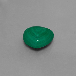 3.02 ct Green Malachite Stone, Natural Malachite in Trillion Cabochon Shape for Sale