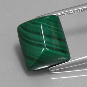 Зеленый различных оттенков Малахит Камень - 12.1ct Baguette Sugarloaf Cabochon (ID: 344981)