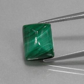 10.7ct Baguette Sugarloaf Cabochon Multicolor Green Malachite Gem for sale 10.7ct Baguette Sugarloaf Cabochon Multicolor Green Malachite Gem (ID: 370569)