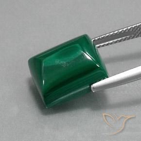 Malachite Gemstone in 13 x 11 mm (calibrated) Size for Sale, Malachite Stone in Green Color