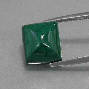 Зеленый различных оттенков Малахит Камень - 12.8ct Baguette Sugarloaf Cabochon (ID: 370707)