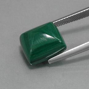 Malachite Gemstone in 12.4 x 11 mm Size for Sale, Malachite Stone in Multicolor Green Color