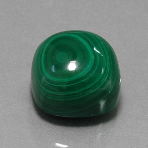 15.44 ct Green Malachite Stone, Natural Malachite in Cushion Cabochon Shape for Sale