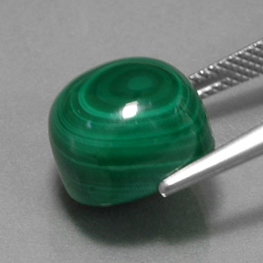 Malachite Gemstone in 12.1 x 12.1 mm Size for Sale, Malachite Stone in Multicolor Green Color