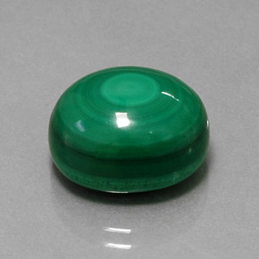 15.46 ct Green Malachite Stone, Natural Malachite in Oval Cabochon Shape for Sale