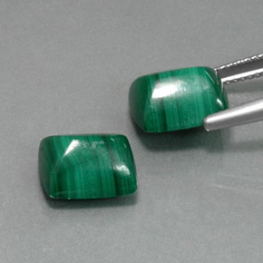 Malachite Gemstone in 10.9 x 9 mm Size for Sale, Malachite Stone in Multicolor Green Color