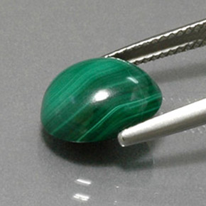Malachite Gemstone in 12 x 10 mm (calibrated) Size for Sale, Malachite Stone in Multicolor Green Color