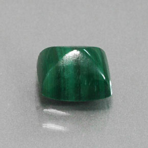 2.17 ct Green Malachite Stone, Natural Malachite in Baguette Cabochon Shape for Sale