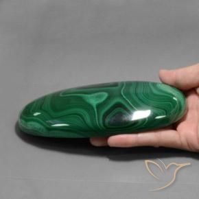 Malachite Gemstone in 139.4 x 82.7 mm Size for Sale, Malachite Stone in Green Color