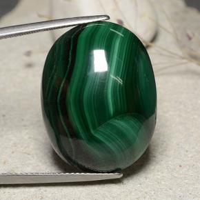 53.9ct Oval Cabochon Multicolor Green Malachite Gem for sale 53.9ct Oval Cabochon Multicolor Green Malachite Gem (ID: 482217)