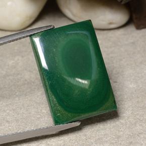 Malachite Gemstone in 21.9 x 15.3 mm Size for Sale, Malachite Stone in Medium Green Color
