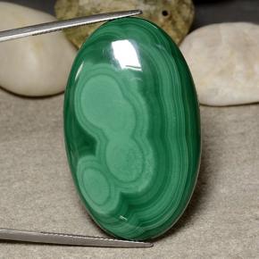 64.9ct Oval Cabochon Multicolor Green Malachite Gem for sale 64.9ct Oval Cabochon Multicolor Green Malachite Gem (ID: 484051)