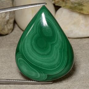 58.7ct Pear Cabochon Multicolor Green Malachite Gem for sale 58.7ct Pear Cabochon Multicolor Green Malachite Gem (ID: 484055)