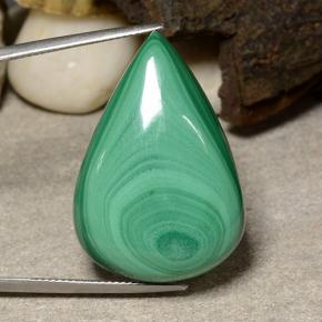 53.9ct Pear Cabochon Multicolor Green Malachite Gem for sale 53.9ct Pear Cabochon Multicolor Green Malachite Gem (ID: 484071)