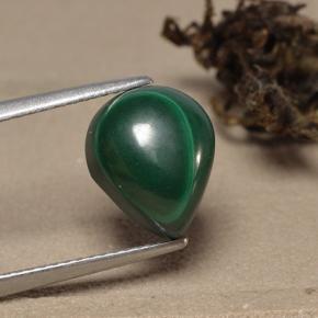 Malachite Gemstone in 11 x 9 mm (calibrated) Size for Sale, Malachite Stone in Multicolor Green Color