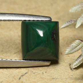 4.2ct Square Sugarloaf Cabochon Multicolor Green Malachite for sale thumb image of 4.2ct Square Sugarloaf Cabochon Multicolor Green Malachite (ID: 493456)